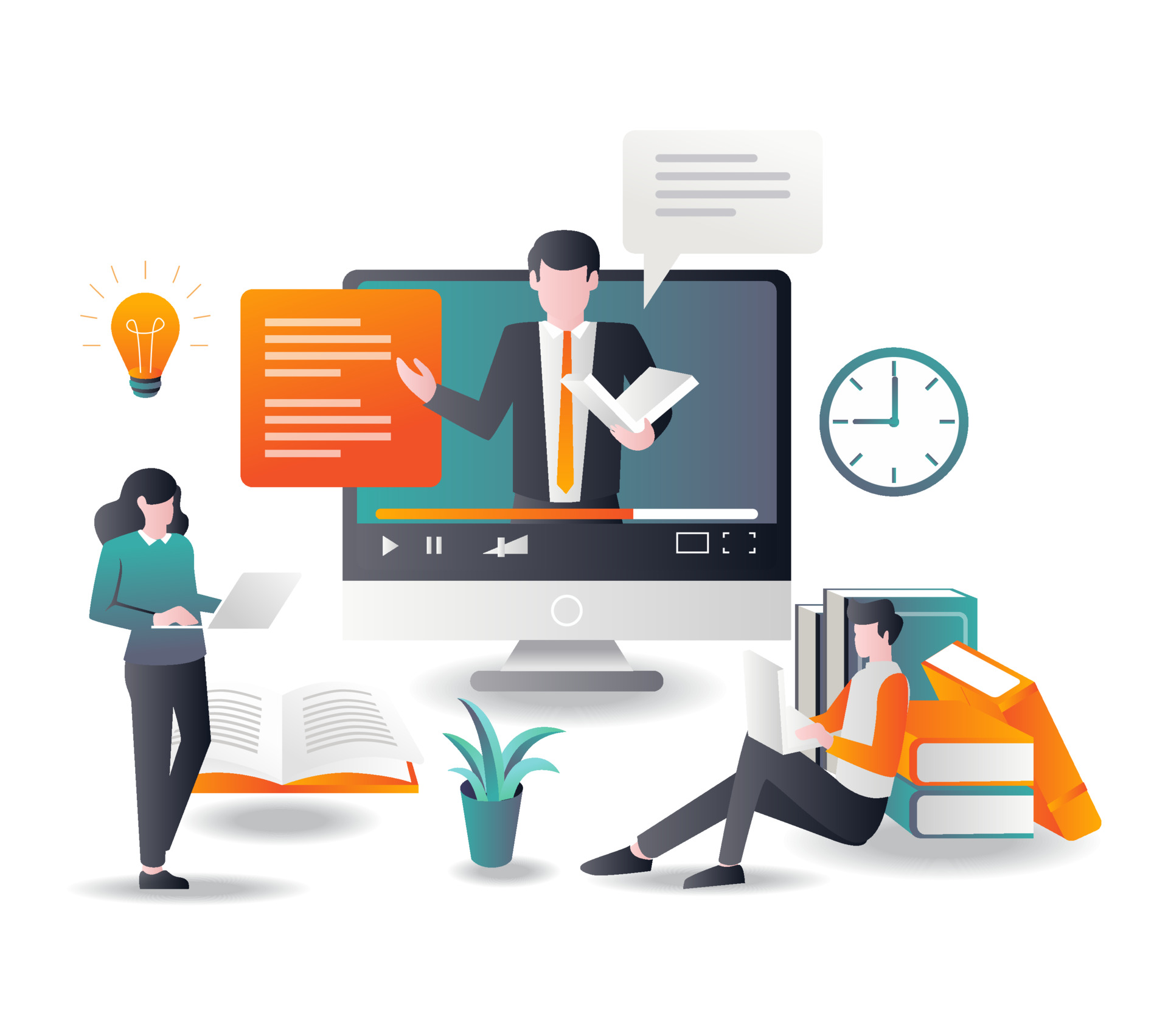 Sobre nosostros learn and online courses with tutorials in flat design